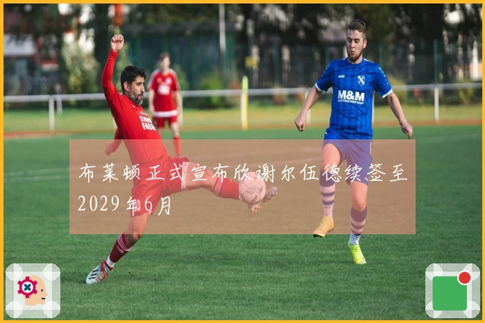 布莱顿正式宣布欣谢尔伍德续签至2029年6月